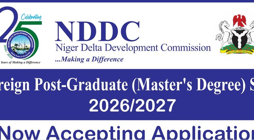 NDDC Foreign Post Graduate (Master’s degree) Scholarship 2026/2027