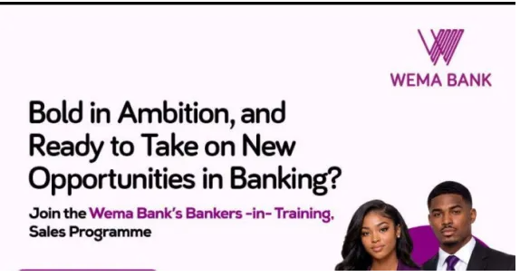 Wema Bank Bankers-in-Training (Sales) Programme 2026