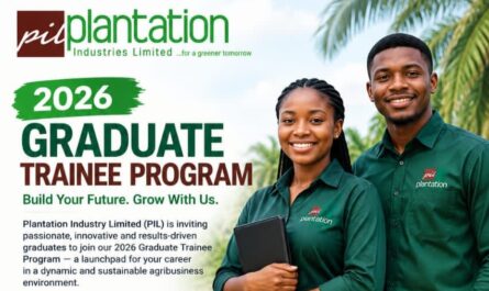 Plantation Industries Limited Graduate Trainee Programme 2026