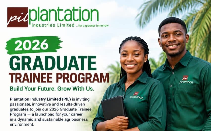 Plantation Industries Limited Graduate Trainee Programme 2026